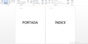 como hacer indice en word