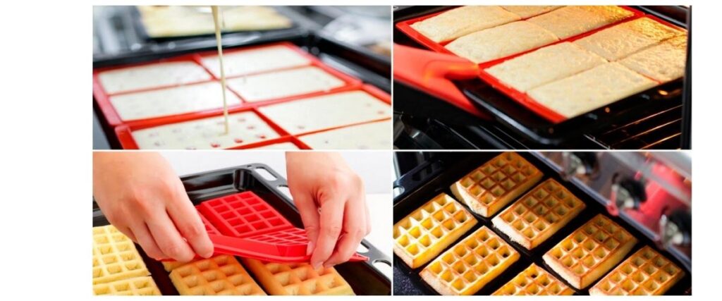 como hacer waffles sin wafflera