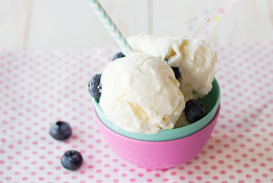 como hacer nieve de yogurt